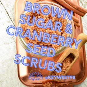 Brown Sugar & Cranberry Seed Scrubs by Blended by K ~ 4 oz